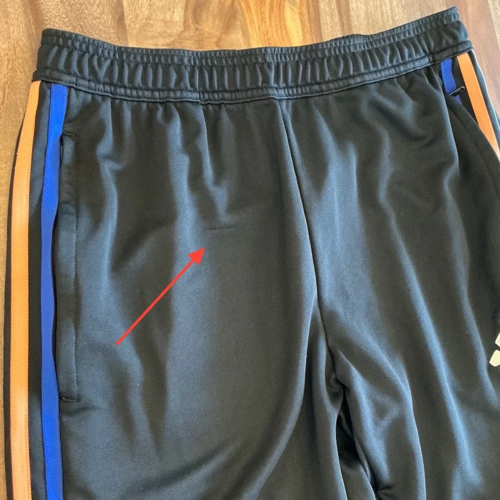 Adidas Men Black Blue Orange Tiro Track Pants HY7579 Size M Joggers Training